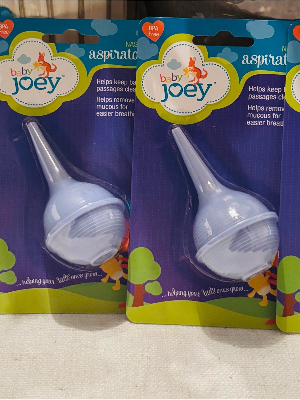 Blue Infant Nasal Aspirator - Gentle Silicone Nose Cleaner